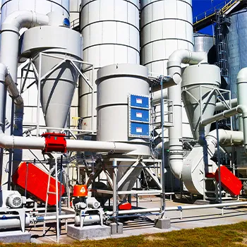 Transfer and filling line protection equipment in a silo field