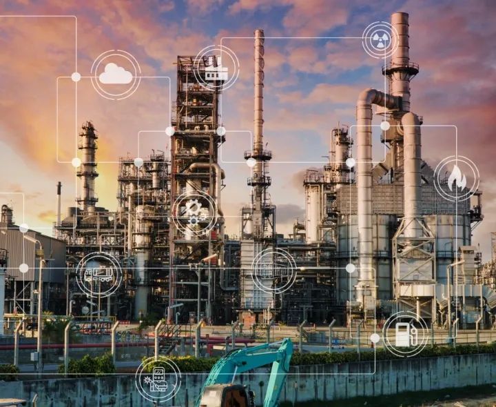 Industrial facility running the iSIM IoT orchestration platform